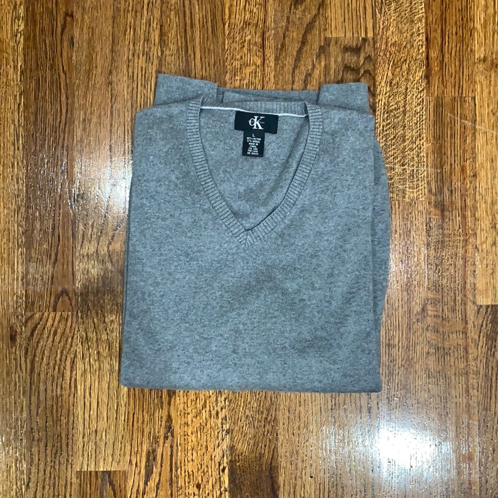Calvin Klein V-Neck Sweater.